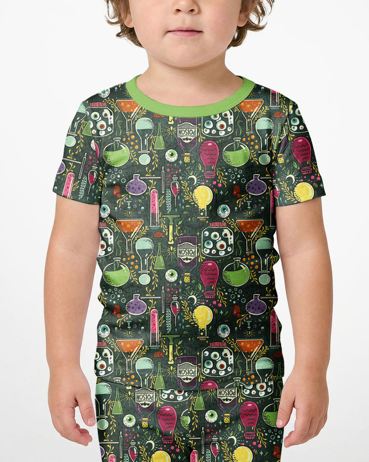 Mad Science Bamboo Two Piece Short Sleeve Shorts Pajama Set