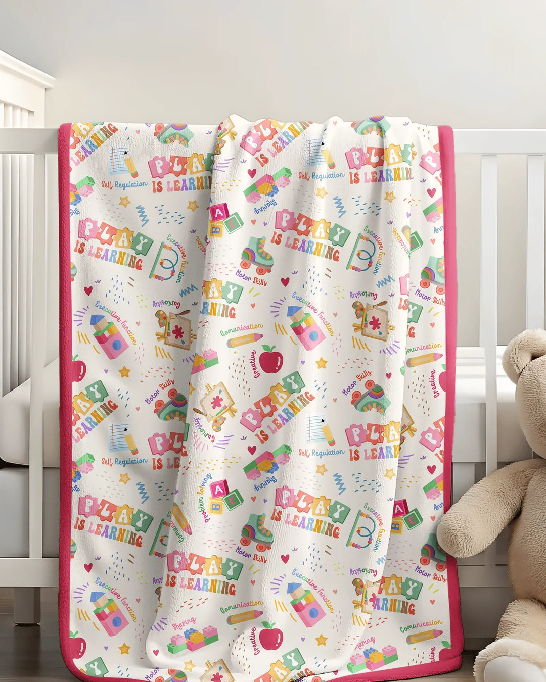 Play and Learn Bamboo Blanket