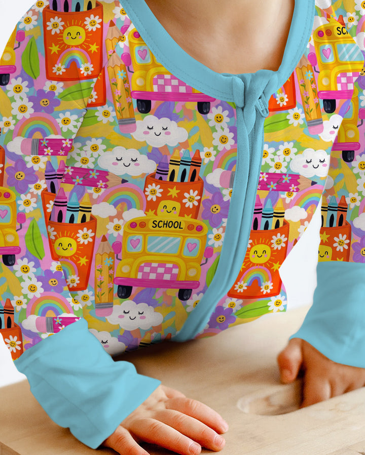 Retro Happy Classroom Bamboo Convertible Zippy