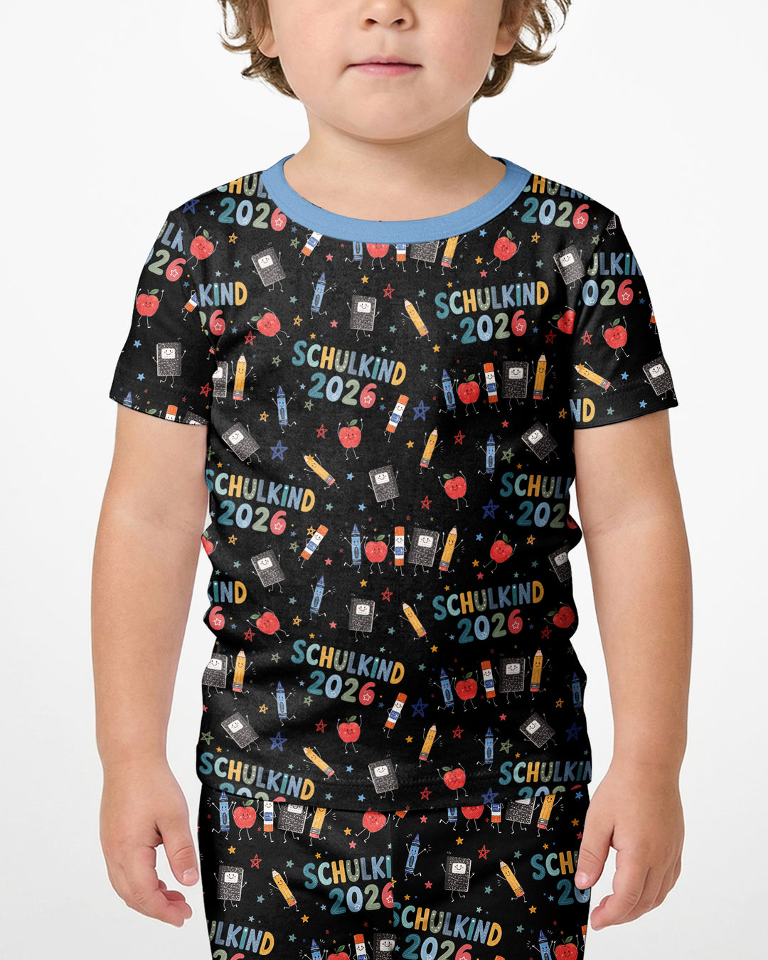 First Day Fun 2026 Bamboo Two Piece Short Sleeve Shorts Pajama Set