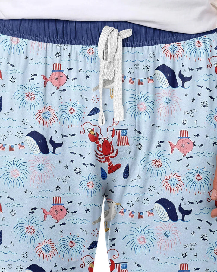 250 Summers Strong Matching Family Bamboo Men's Pajama Set