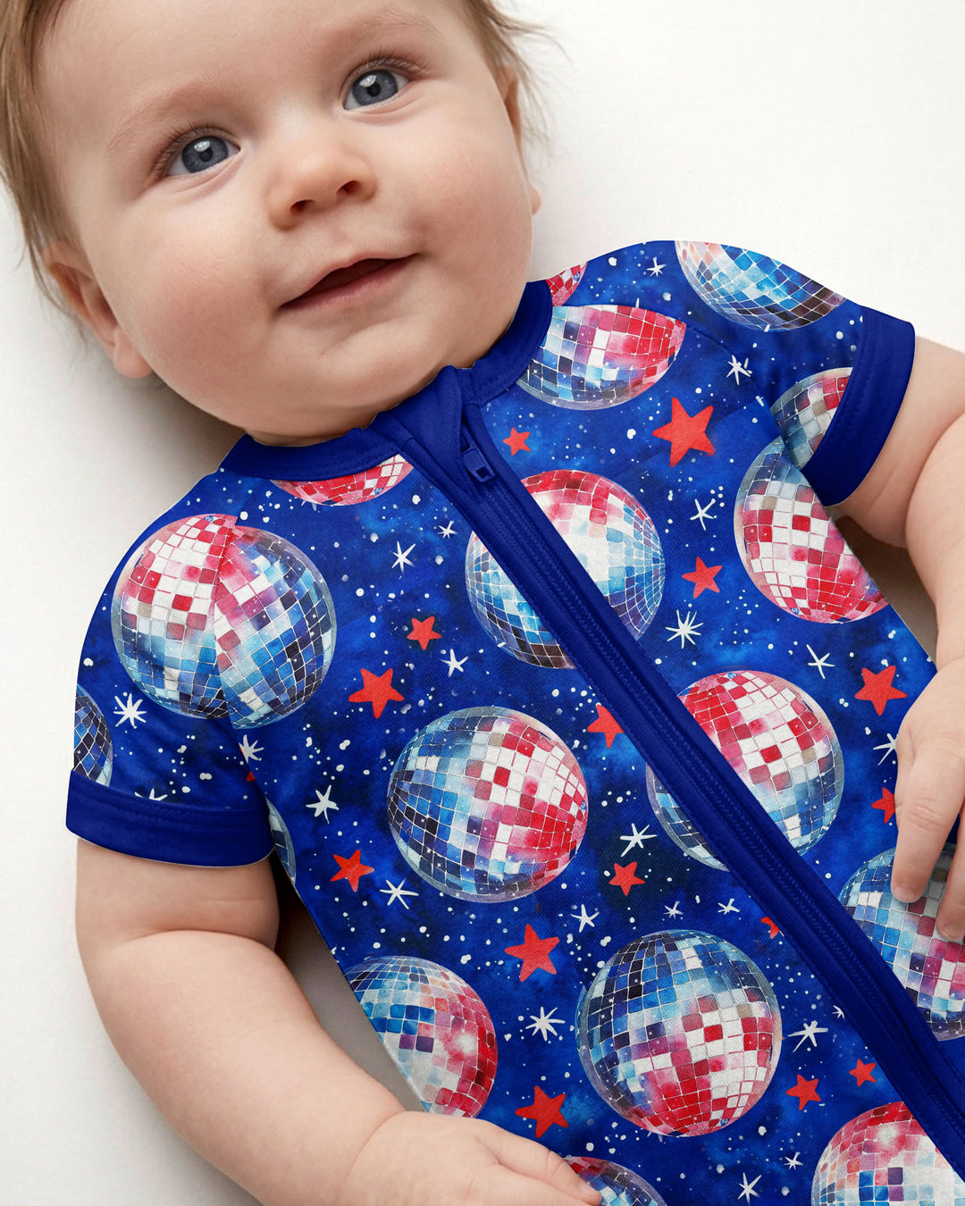 USA Disco Balls Bamboo Shorty Zippy