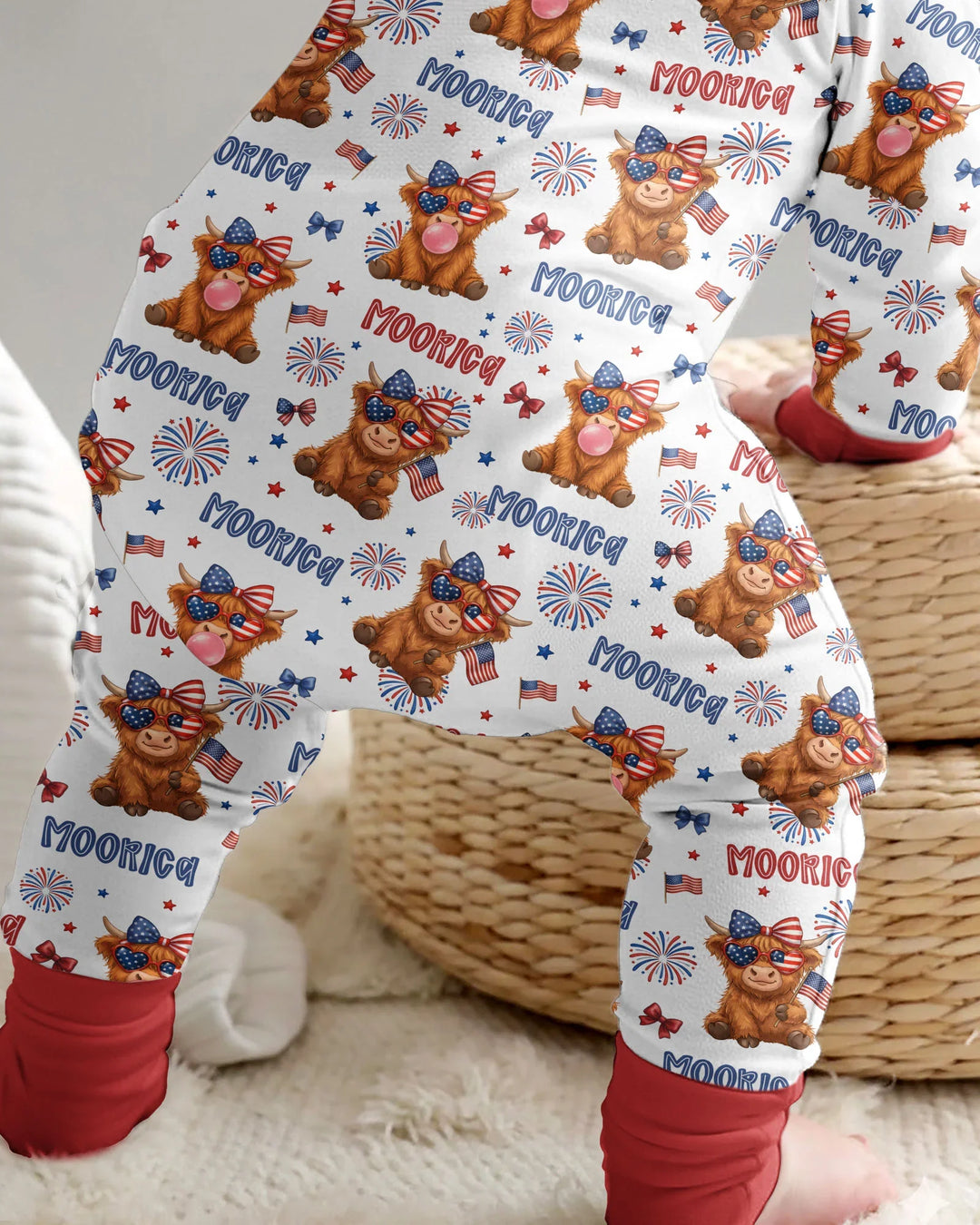 Moo-Rica Cowgirl Bamboo Convertible Zippy