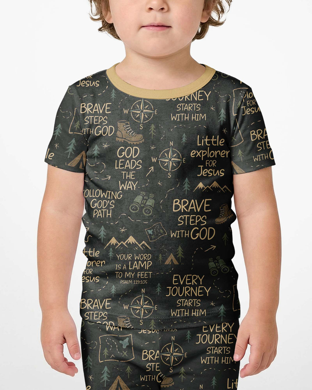 Template Bamboo Two Piece Short Sleeve Shorts Pyjamas Set
