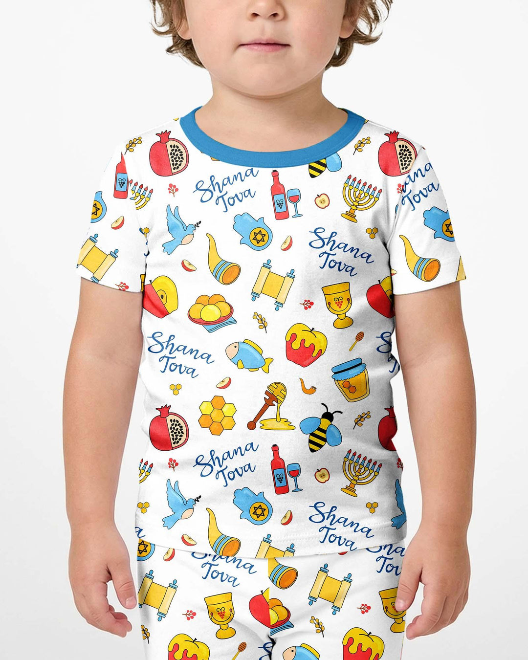Shanah Tovah U'Metukah Bamboo Two Piece Short Sleeve Shorts Pajama Set