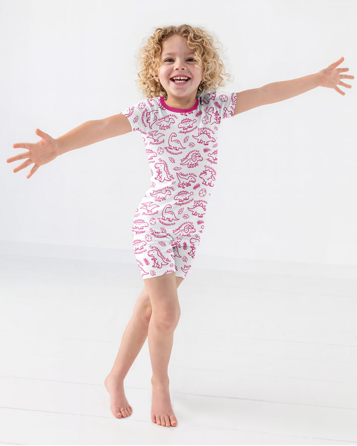 Template Bamboo Two Piece Short Sleeve Shorts Pyjamas Set