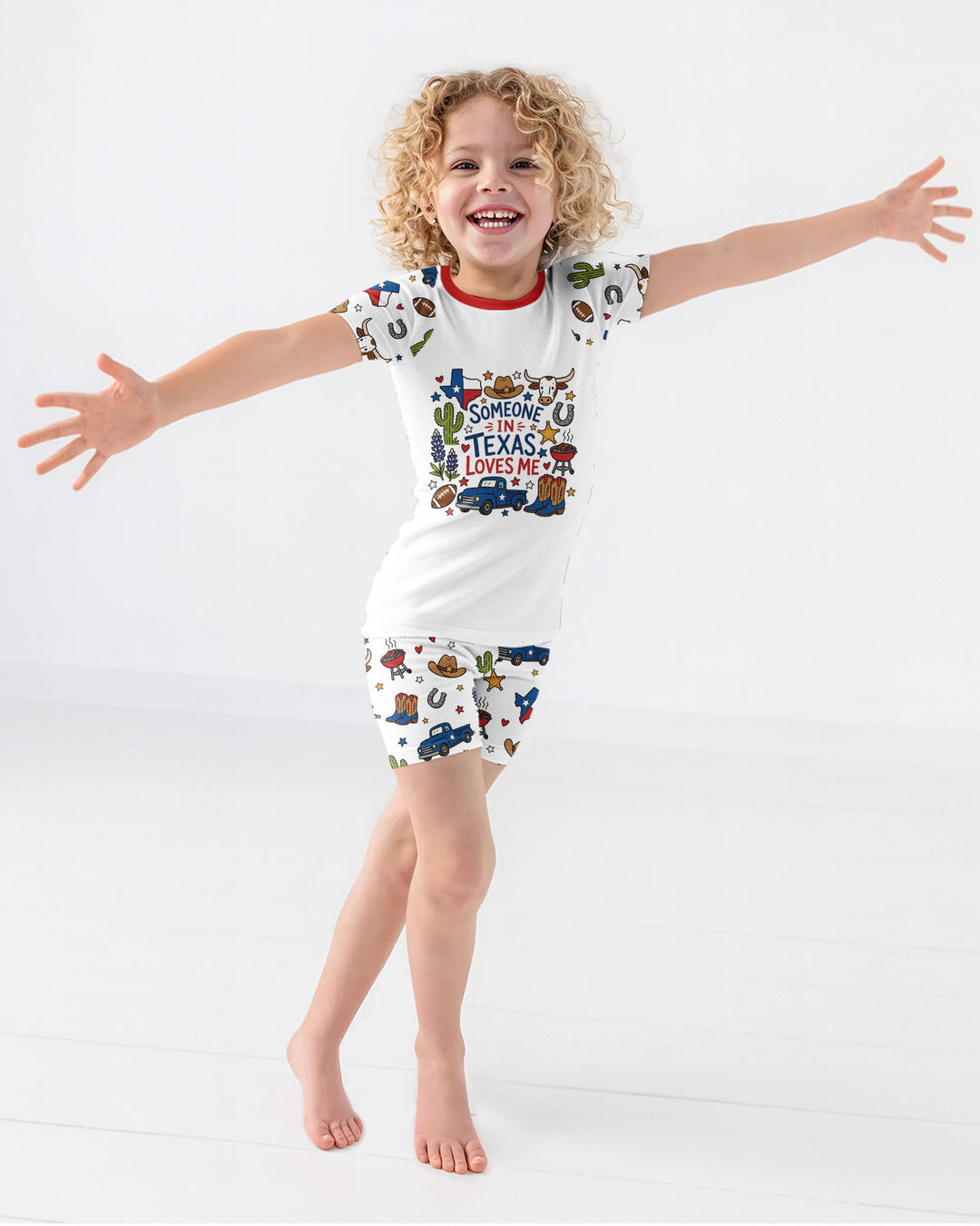 Template Bamboo Two Piece Short Sleeve Shorts Pyjamas Set