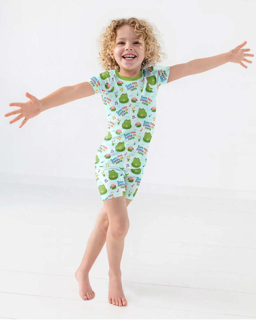 Sana Sana Colita De Rana Bamboo Two Piece Short Sleeve Shorts Pajama Set