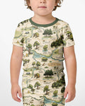 Template Bamboo Two Piece Short Sleeve Shorts Pyjamas Set