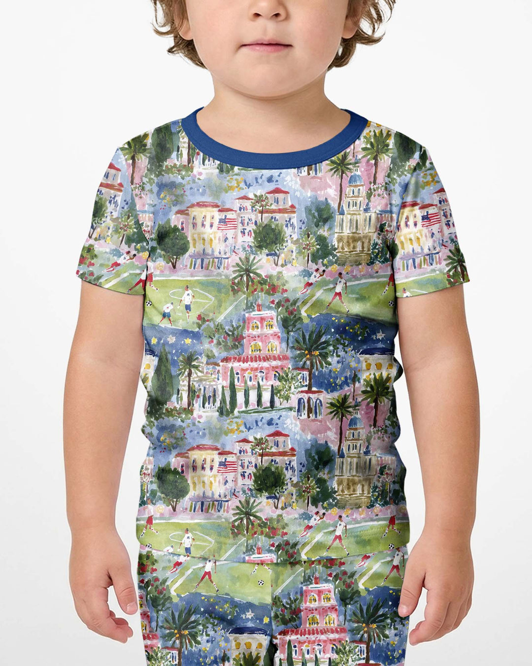 Soccer Tour 2026  Bamboo Two Piece Short Sleeve Shorts Pajama Set