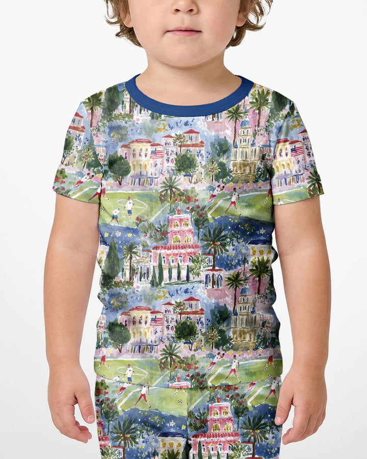 Soccer Tour 2026  Bamboo Two Piece Short Sleeve Shorts Pajama Set
