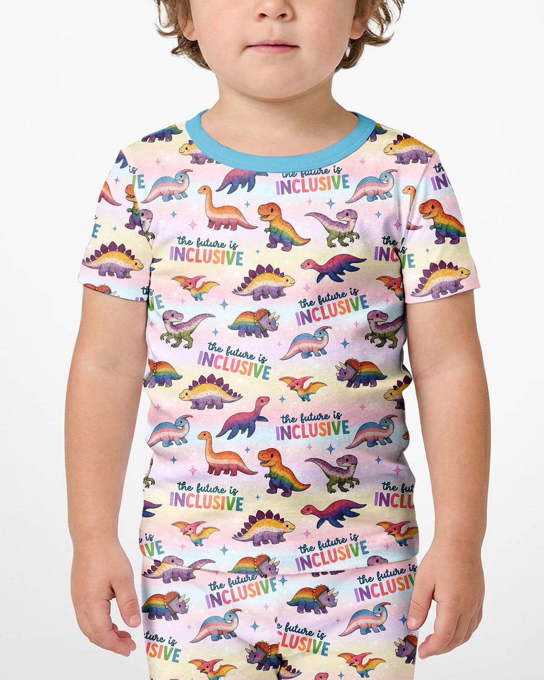 The Future is Inclusive Bamboo Two Piece Short Sleeve Shorts Pajama Set