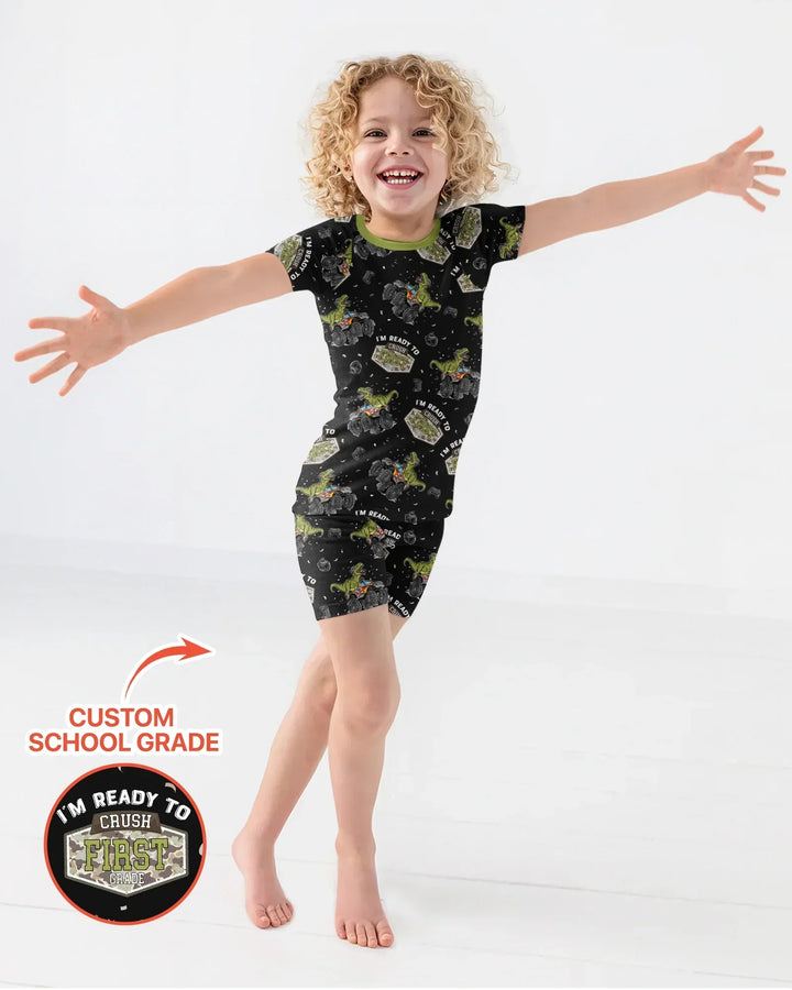I'm Ready to Crush Bamboo Two Piece Short Sleeve Shorts Pajama Set