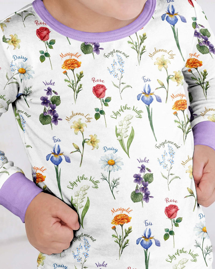 Marian Garden Bamboo Two Piece Long Sleeve Pajama Set