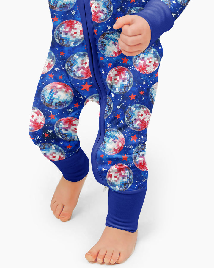 USA Disco Balls Bamboo Convertible Zippy