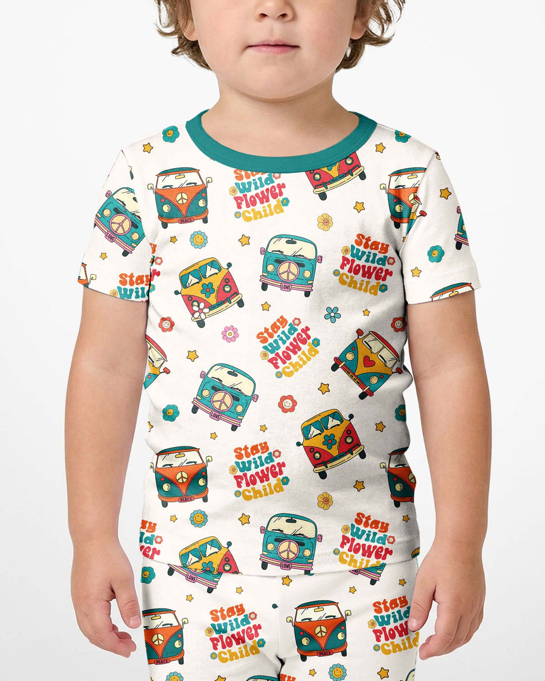 Template Bamboo Two Piece Short Sleeve Shorts Pyjamas Set