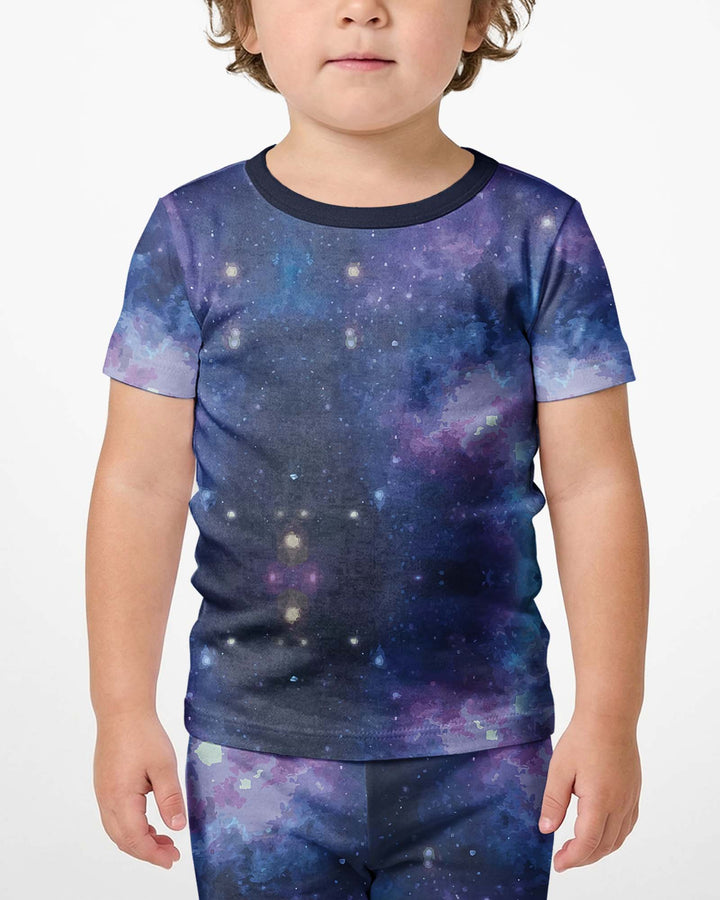 Nebula Bamboo Two-Piece Short Sleeve Shorts Pyjamas Set