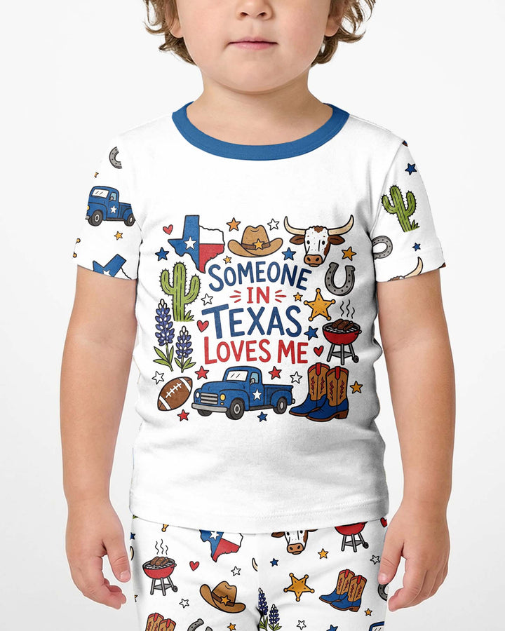 Template Bamboo Two Piece Short Sleeve Shorts Pyjamas Set