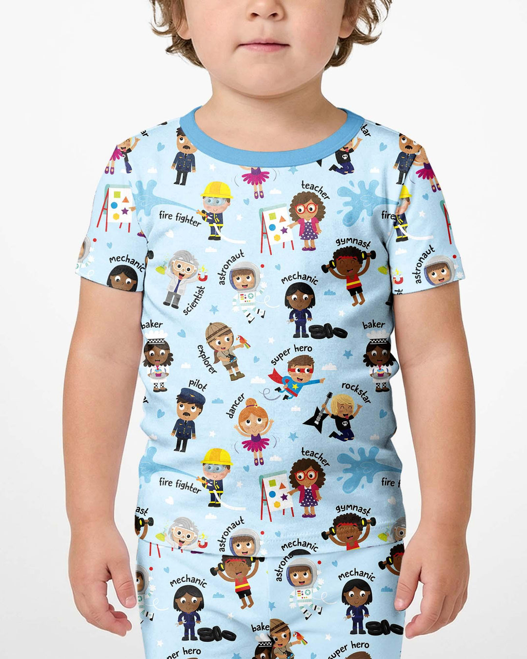 When I Grow Up Bamboo Two Piece Short Sleeve Shorts Pajama Set