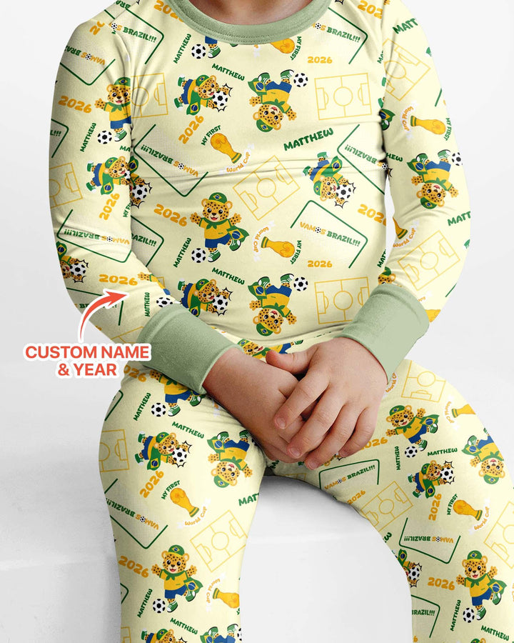 My First World Cup Bamboo Two Piece Long Sleeve Pajama Set