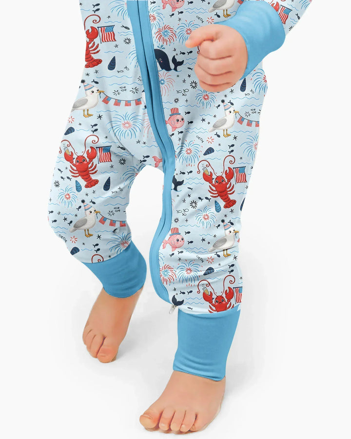 Celebrate 4th of July Family Matching Bamboo Convertible Zippy