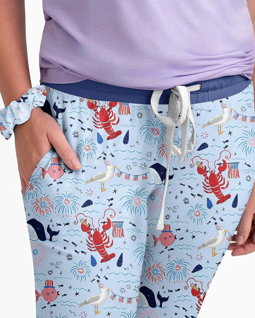 250 Summers Strong Matching Family Bamboo Women Pajama Set