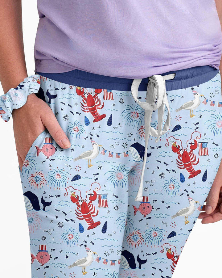 250 Summers Strong Matching Family Bamboo Women Pajama Set