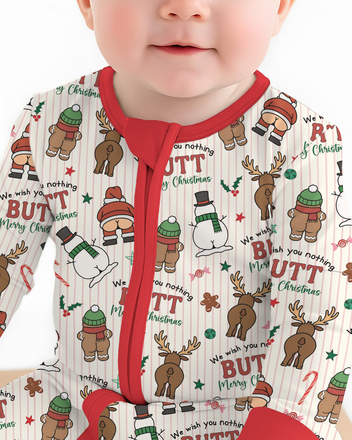 We Wish You Nothing Butt Merry  Bamboo Convertible Zippy