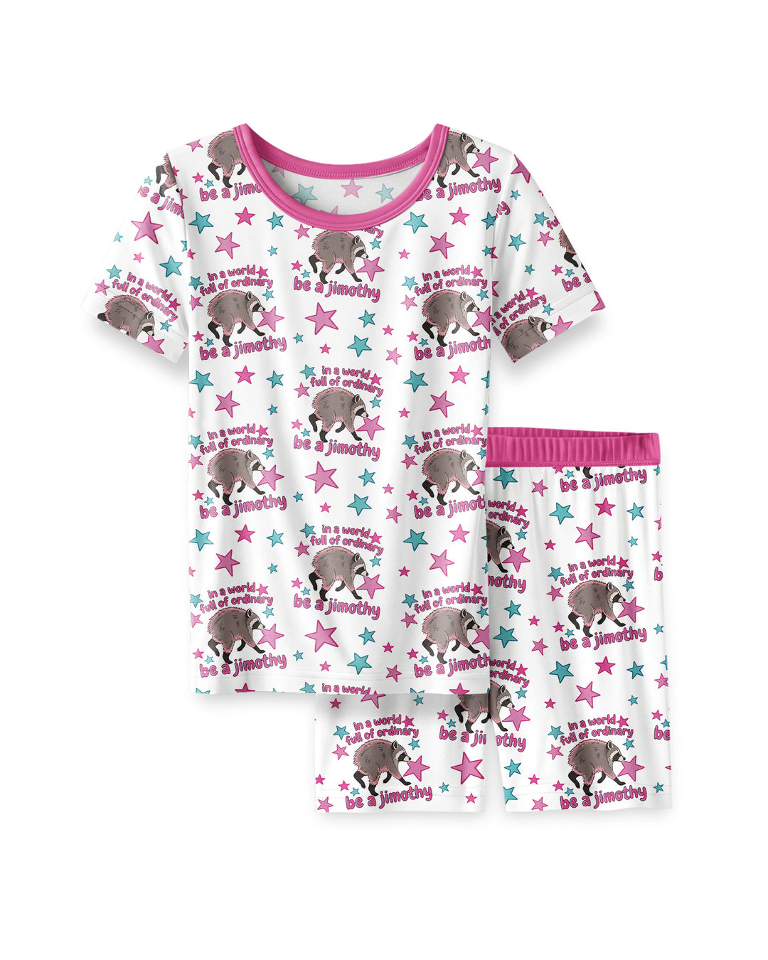 In A World Full Of Ordinary Be A Jimothy Bamboo Two Piece Short Sleeve Shorts Pajama Set