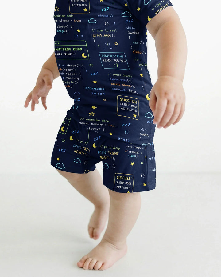 It Techy Job Matching Dad and Son Bamboo Two Piece Short Sleeve Shorts Pajama Set