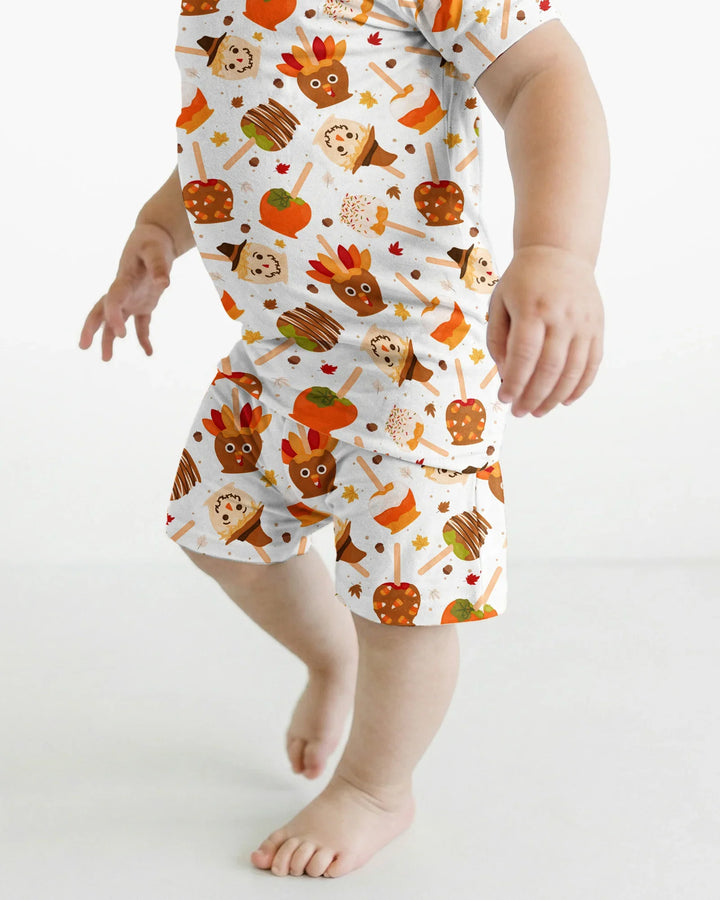 Template Bamboo Two Piece Short Sleeve Shorts Pyjamas Set