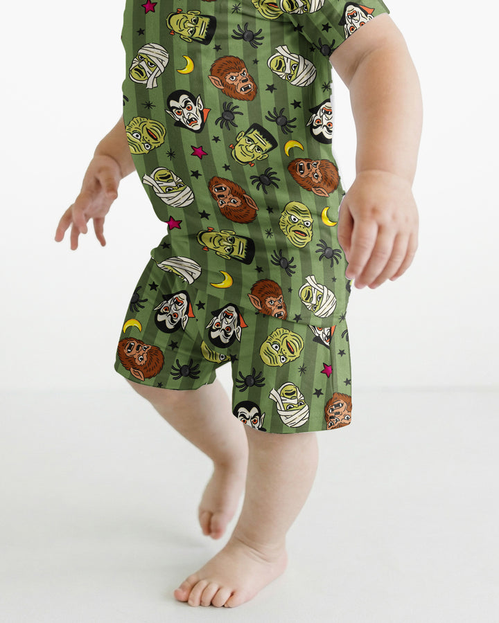 Template Bamboo Two Piece Short Sleeve Shorts Pyjamas Set