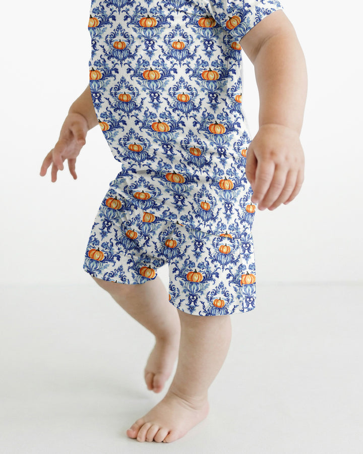 Template Bamboo Two Piece Short Sleeve Shorts Pyjamas Set