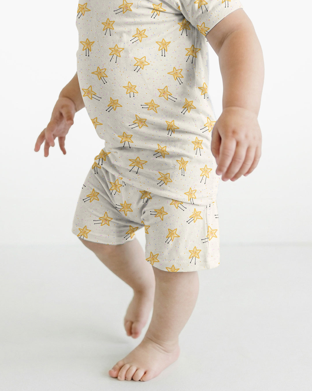 Template Bamboo Two Piece Short Sleeve Shorts Pyjamas Set