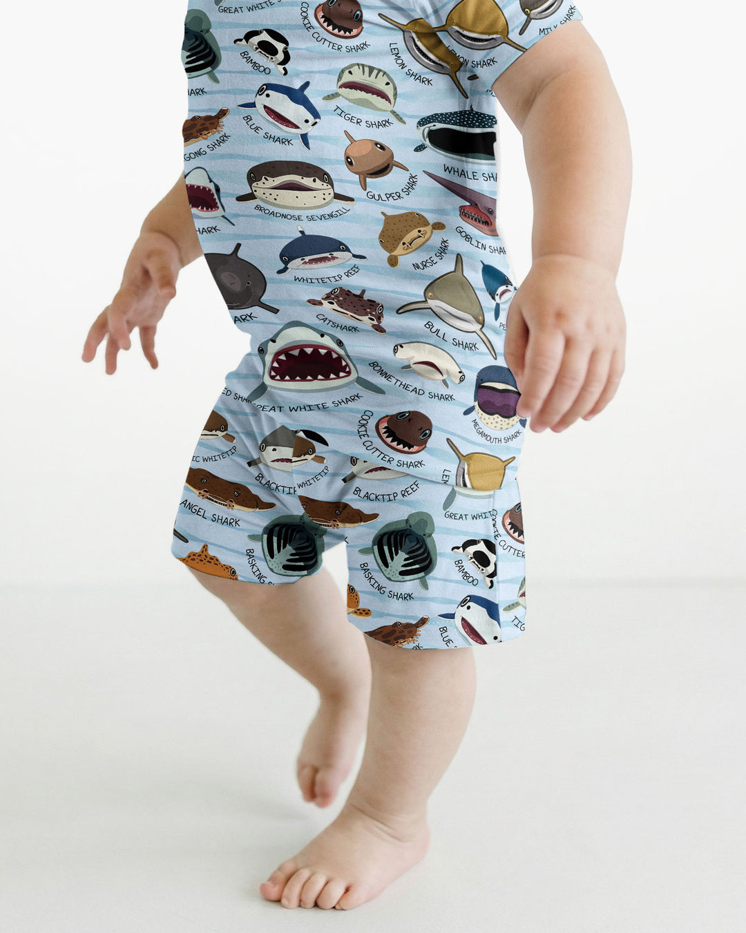 Template Bamboo Two Piece Short Sleeve Shorts Pyjamas Set