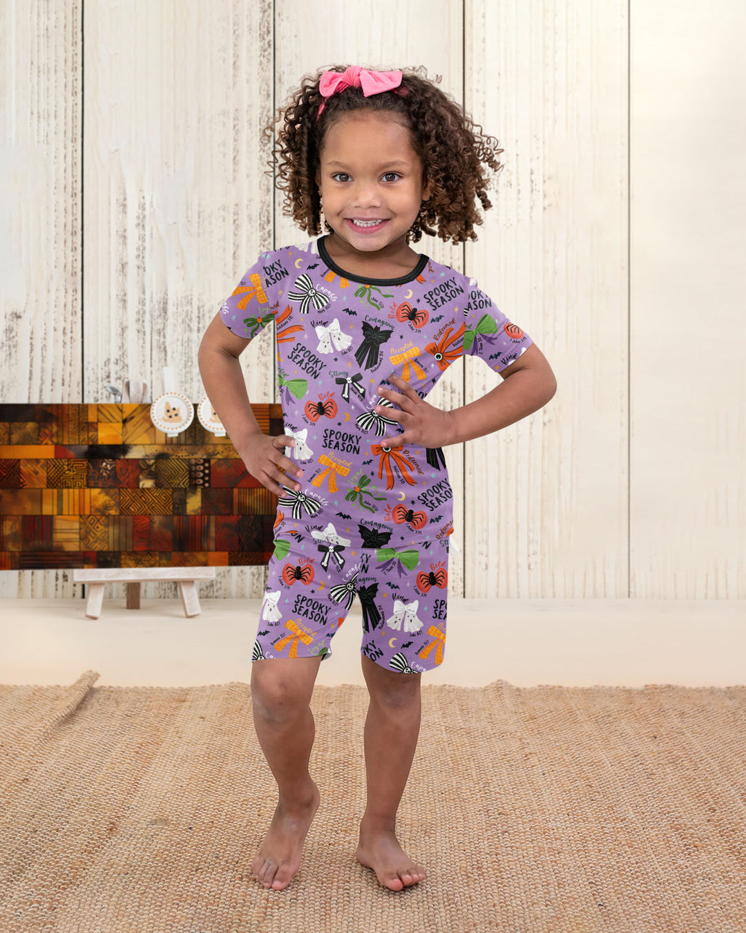Template Bamboo Two Piece Short Sleeve Shorts Pyjamas Set