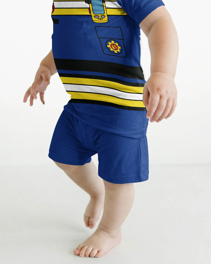 Template Bamboo Two Piece Short Sleeve Shorts Pyjamas Set