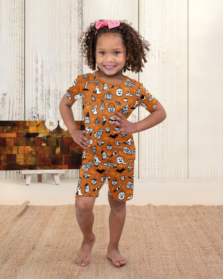 Template Bamboo Two Piece Short Sleeve Shorts Pyjamas Set