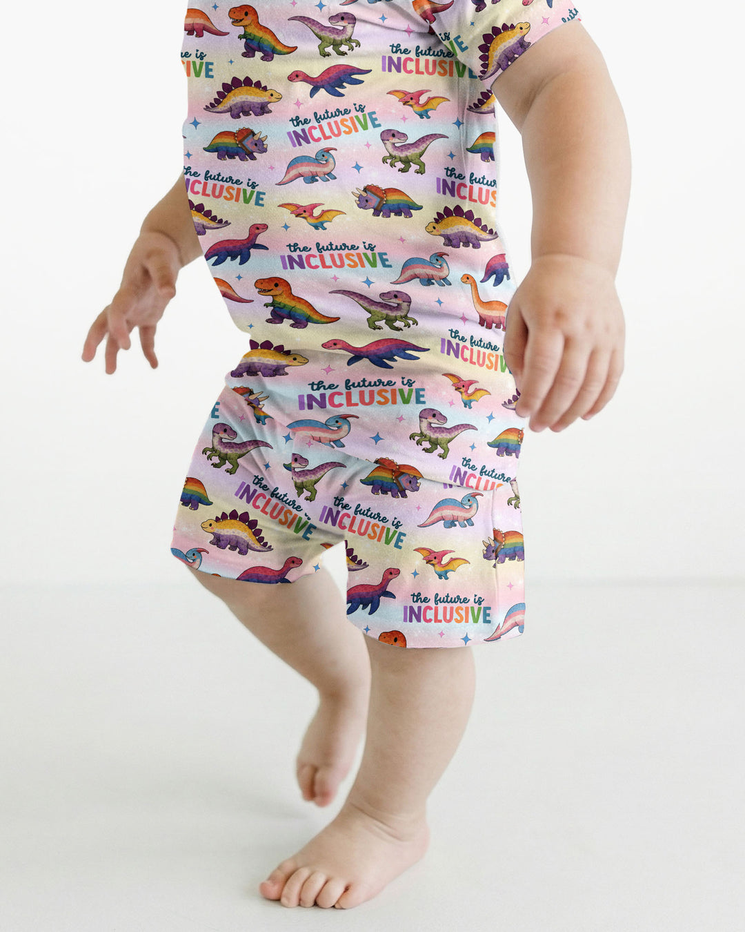 The Future is Inclusive Bamboo Two Piece Short Sleeve Shorts Pajama Set