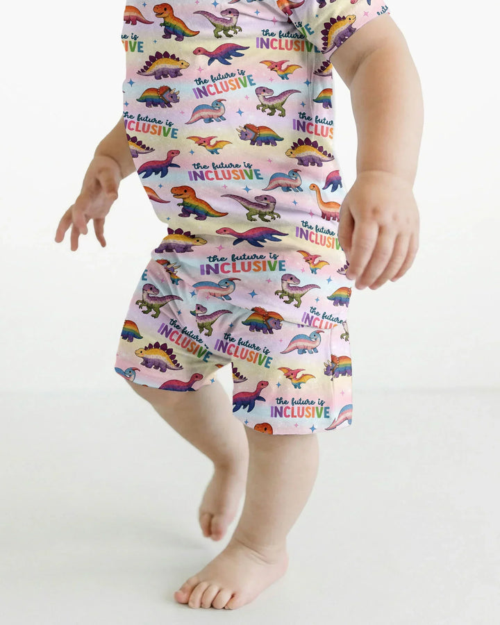The Future is Inclusive Bamboo Two Piece Short Sleeve Shorts Pajama Set