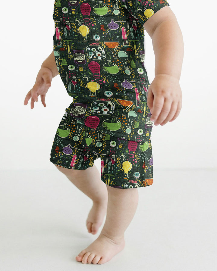 Mad Science Bamboo Two Piece Short Sleeve Shorts Pajama Set