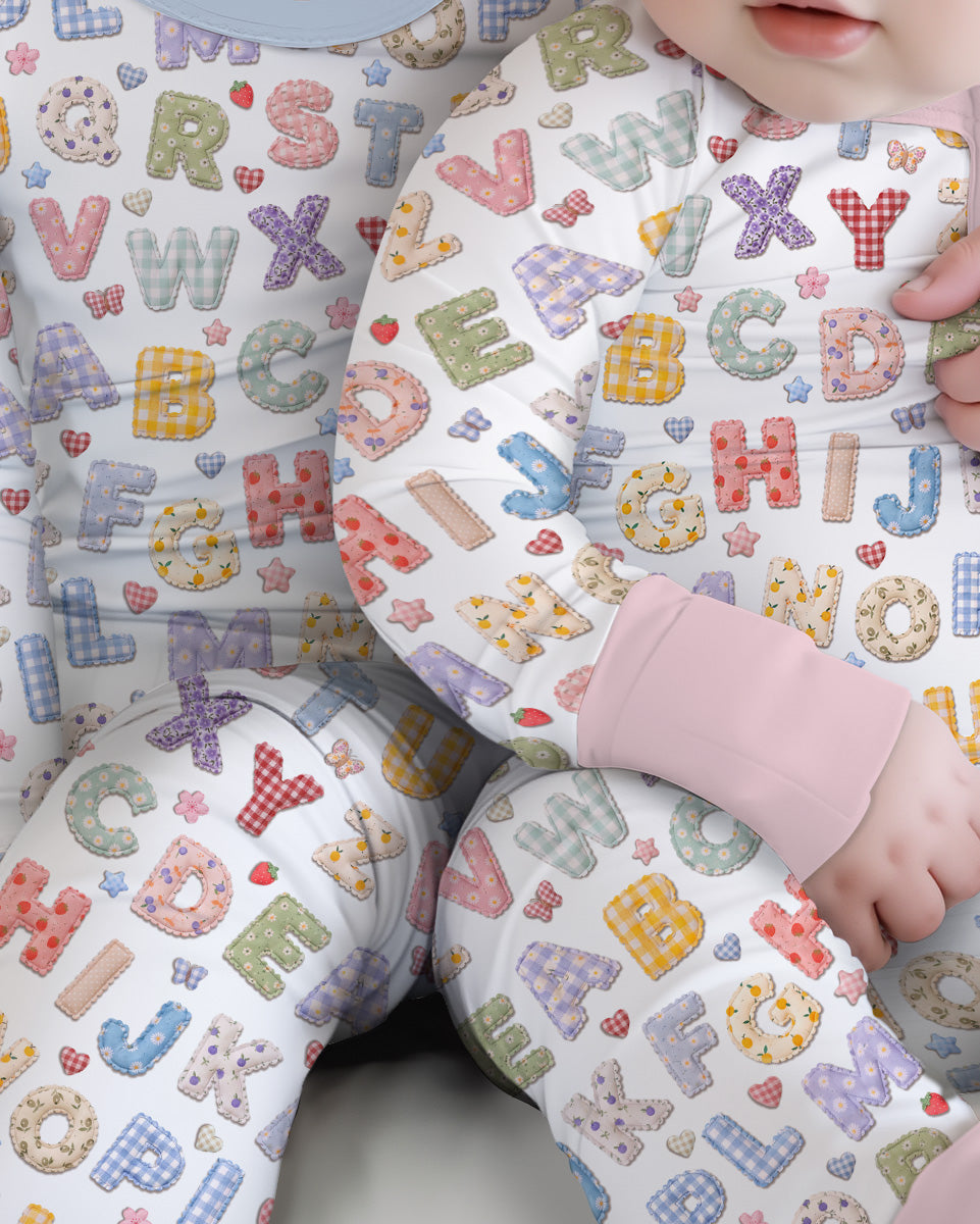 Fabric Alphabet Letters Bamboo Convertible Zippy
