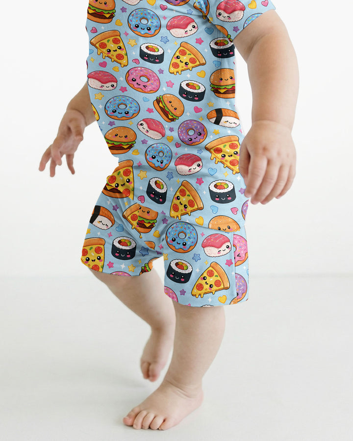 Template Bamboo Two Piece Short Sleeve Shorts Pyjamas Set