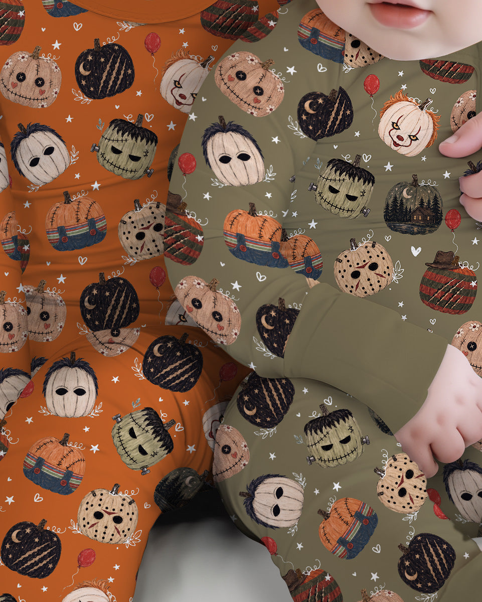 Spooky Slasher Pumpkins Bamboo Convertible Zippy