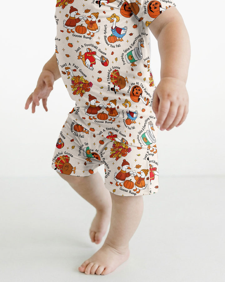 Template Bamboo Two Piece Short Sleeve Shorts Pyjamas Set