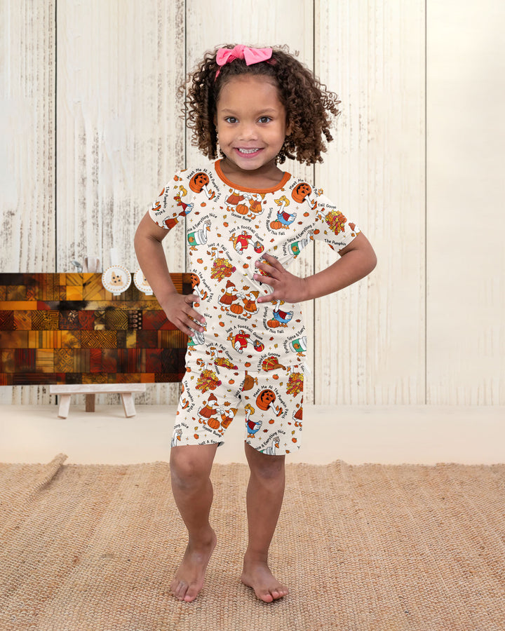 Template Bamboo Two Piece Short Sleeve Shorts Pyjamas Set