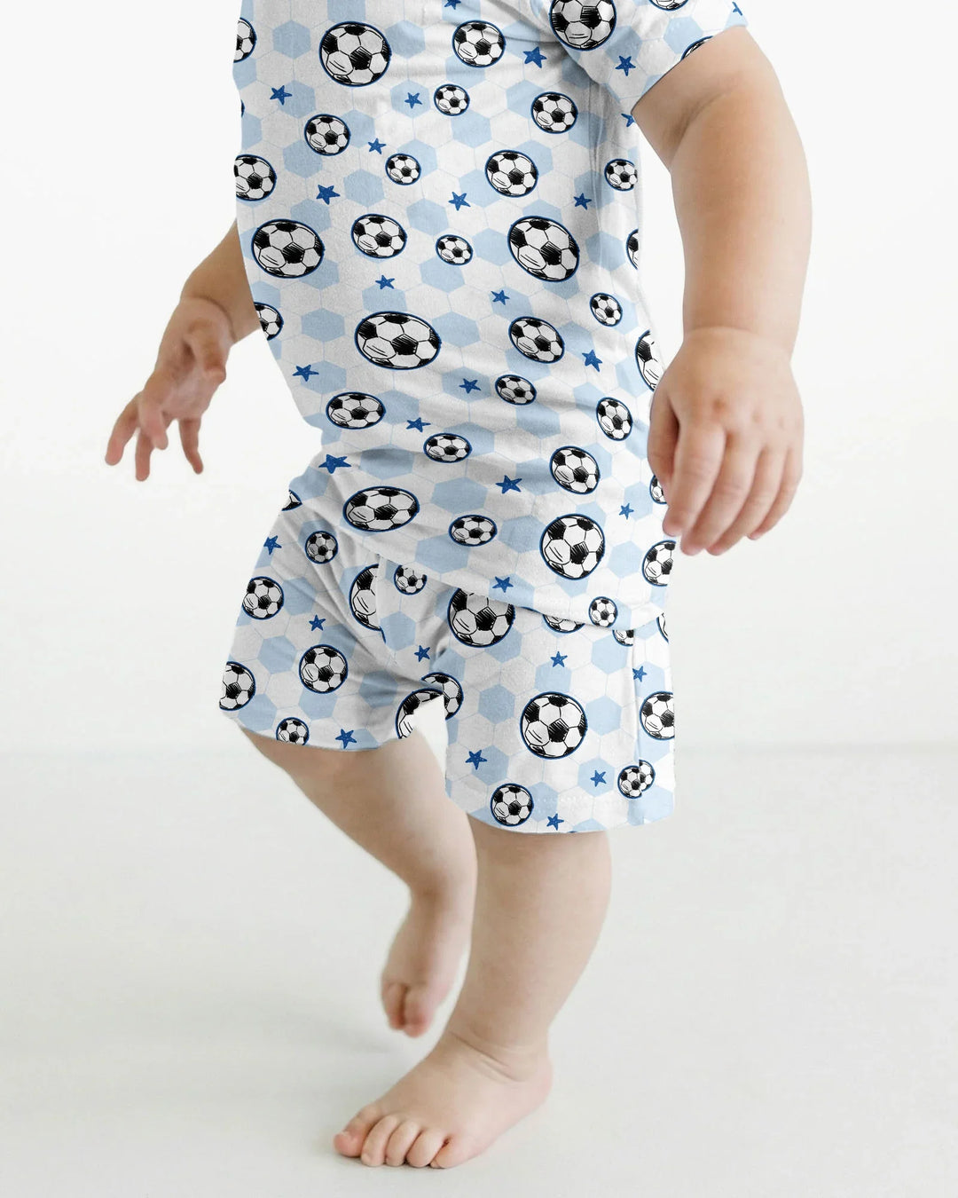 Goal Squad Family Matching Bamboo Two Piece Short Sleeve Shorts Pajama Set