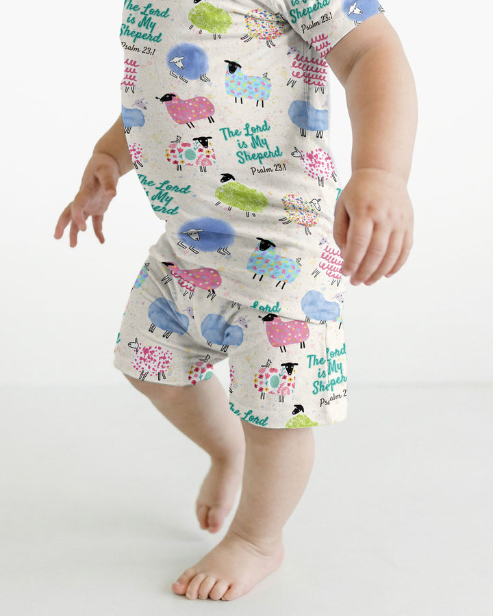 Template Bamboo Two Piece Short Sleeve Shorts Pyjamas Set