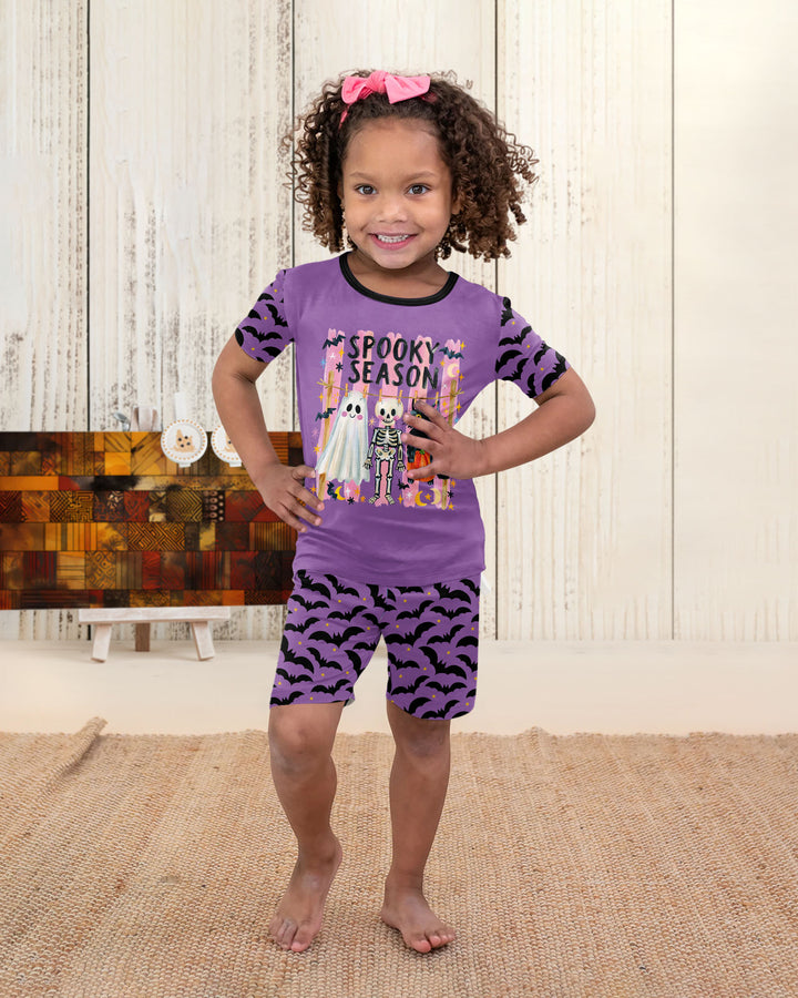 Template Bamboo Two Piece Short Sleeve Shorts Pyjamas Set