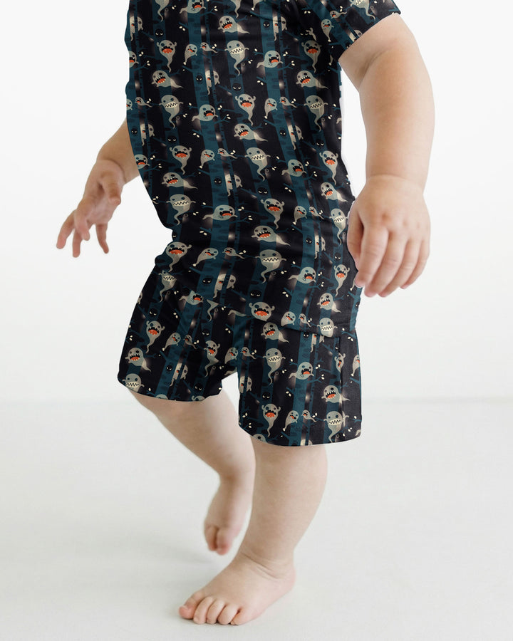 Scared yet Bamboo Two Piece Short Sleeve Shorts Pajama Set